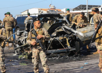 Israeli strikes kill two in Lebanon, Hezbollah chief says 'will not let anyone disarm' it