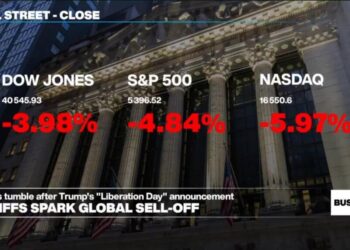 US stocks lead worldwide sell-off after Trump’s tariff announcement