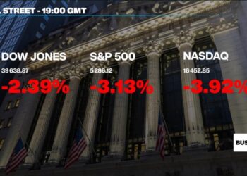 US stocks tumble a day after Trump announces 90-day pause on tariffs