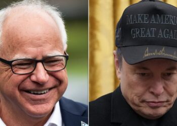 Tim Walz Responds To Elon Musk’s Exit From Government, DOGE