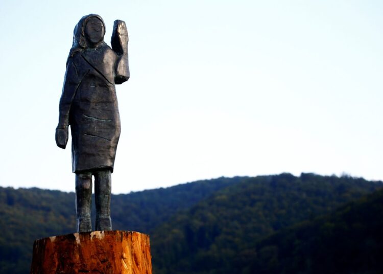Melania Trump statue goes missing from her hometown in Slovenia | US News