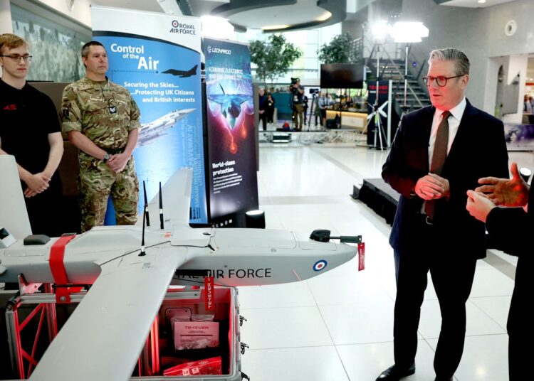 Sir Keir Starmer hails new British ‘StormShroud’ drones coming into operation | UK News