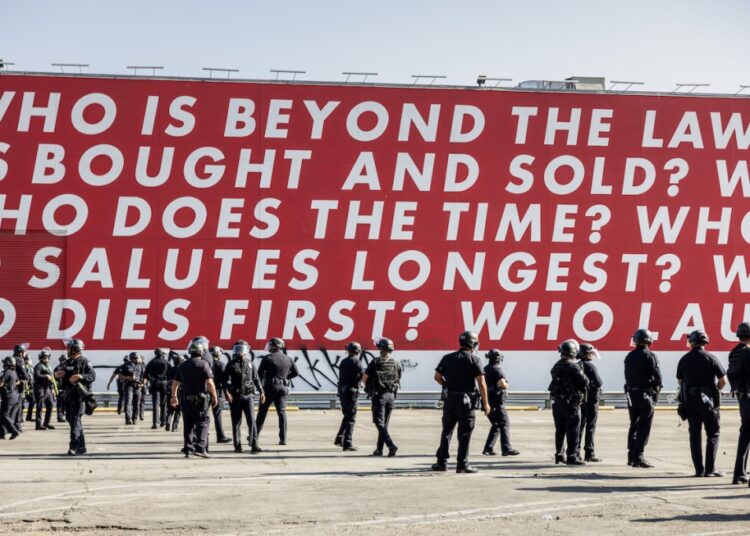 Barbara Kruger’s Mural in LA Is 2025’s Most Poignant Artwork