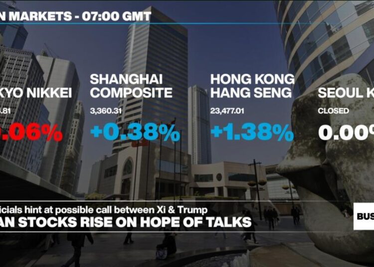 Markets rise as investors hope for Trump-Xi phone call