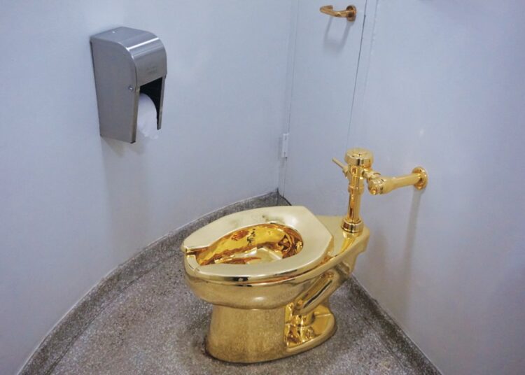 Two Men Sentenced for Stealing Maurizio Cattelan’s Golden Toilet