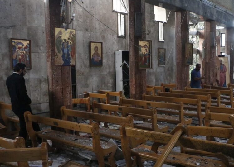 Syria: 22 killed after suicide bomber opens fire at church – and then detonates explosive vest | World News