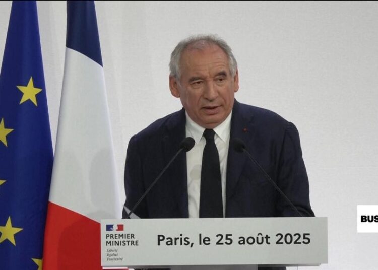 France "on brink of over-indebtedness" warns Prime Minister