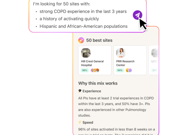 Inato Unveils AI Capabilities to Transform Clinical Trial Site Selection –