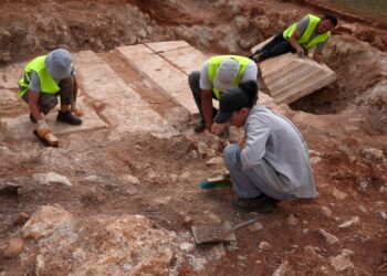 Archaeologists find large Roman burial chamber in Albania from fourth century AD | UK News