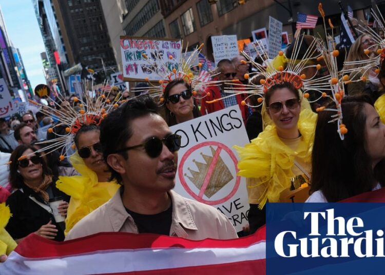 Trump reposts AI-generated video of plane dumping sludge on No Kings protesters | Donald Trump