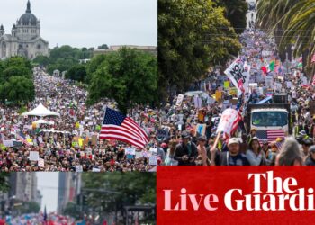 ‘No Kings’ protest live updates: millions expected to gather across the US for anti-Trump protests | Trump administration