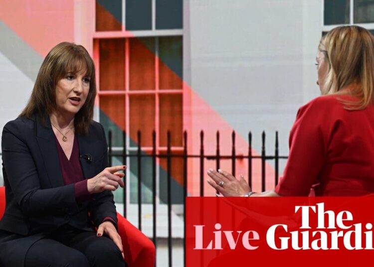 Reeves says she did not lie about public finances amid row over deficit claims – UK politics live | Politics