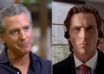Gov. Newsom Reacts To ‘American Psycho’ Comparison