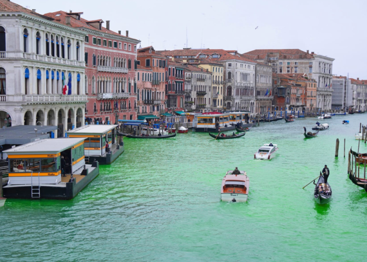 Greta Thunberg Banned From Venice After Dyeing Canal Green