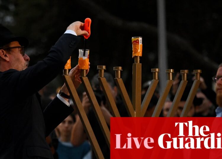 Bondi terror attack live: light in the darkness and menorahs lit around the nation as communities gather to mourn and pray | Australia news