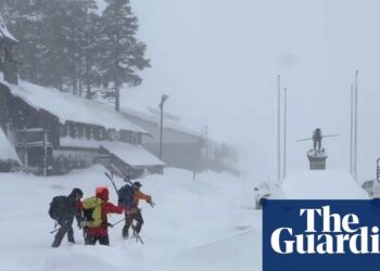 Search continues for nine skiers missing after US avalanche near Lake Tahoe | California