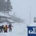 Search continues for nine skiers missing after US avalanche near Lake Tahoe | California