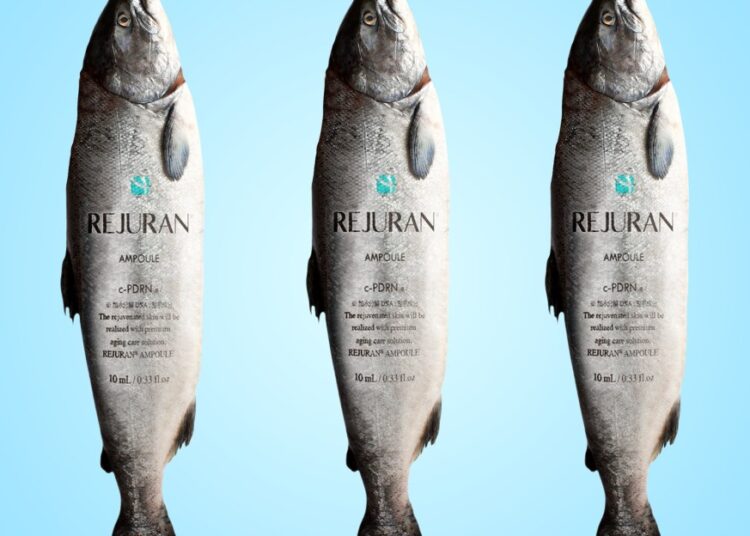 The latest skincare fad is rubbing salmon sperm on your face