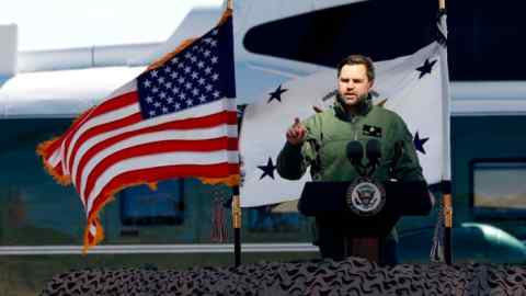 JD Vance delivers remarks to US Marines at Marine Corps Base Quantico