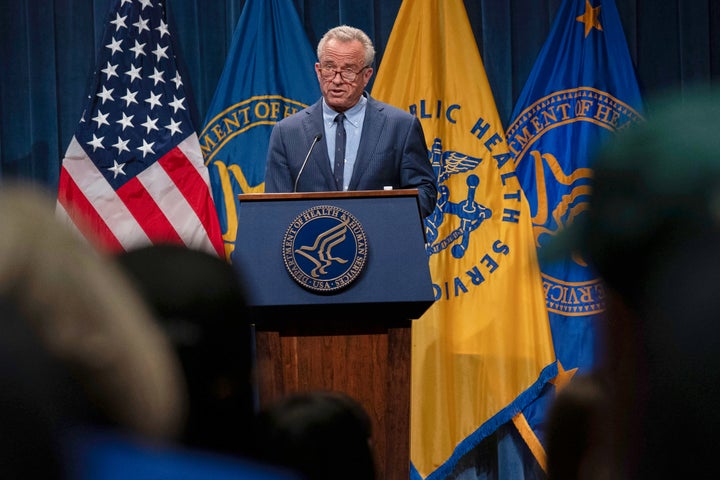 Robert F. Kennedy Jr. discusses rising rates of autism diagnoses in Washington on April 16, 2025.