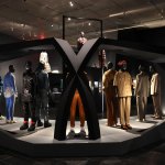 Different designs are seen during the press preview of The Costume Institute's exhibition "Superfine: Tailoring Black Style" at The Metropolitan Museum of Art in New York, May 5, 2025. (Photo by TIMOTHY A. CLARY / AFP) (Photo by TIMOTHY A. CLARY/AFP via Getty Images)