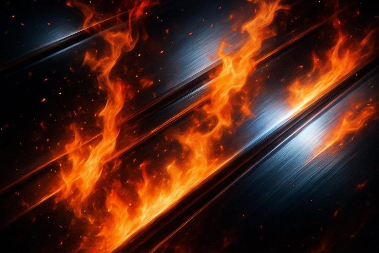 Metal Steel on Fire