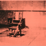 Painting of execution chair.