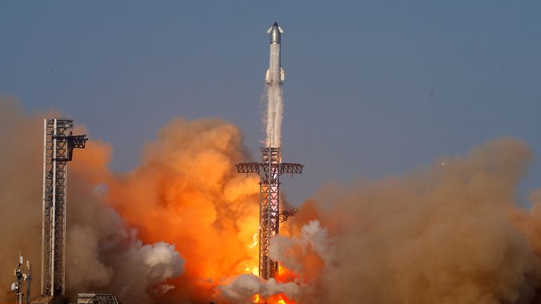 The launch initially went as planned - but unravelled about 30 minutes in. Pic: Reuters