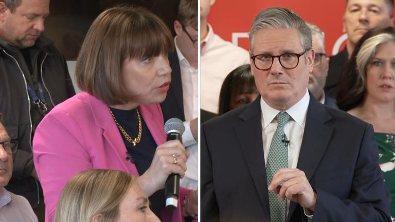 Beth Rigby and Sir Keir Starmer