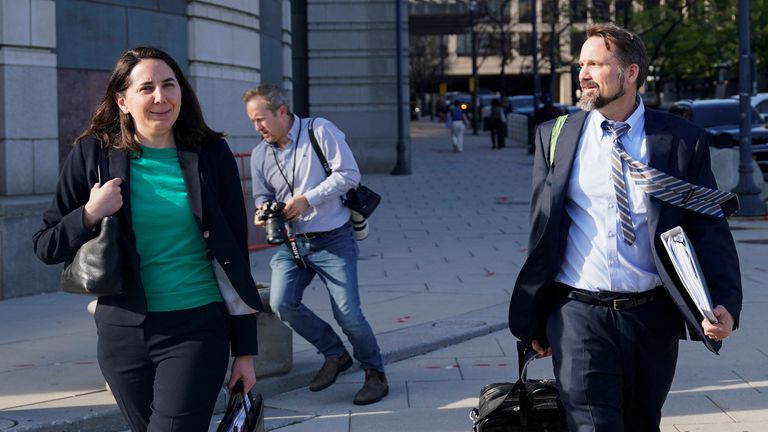 FTC lawyers Daniel Matheson and Krisha Cerilli. Pic: Reuters