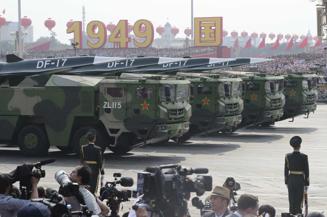 China's military showed off a new hypersonic ballistic nuclear missile in 2019 that could potentially breach all existing anti-missile shields deployed by the U.S. and its allies.