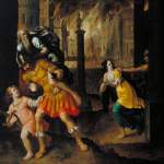 Henry Gibbs' "Aeneas and his Family Fleeing Burning Troy" (1654). Courtesy of the Tate