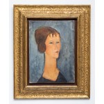 Amedeo Modigliani, "Jeune fille aux macarons (Young Woman with Hair in Side Buns)," 1918.