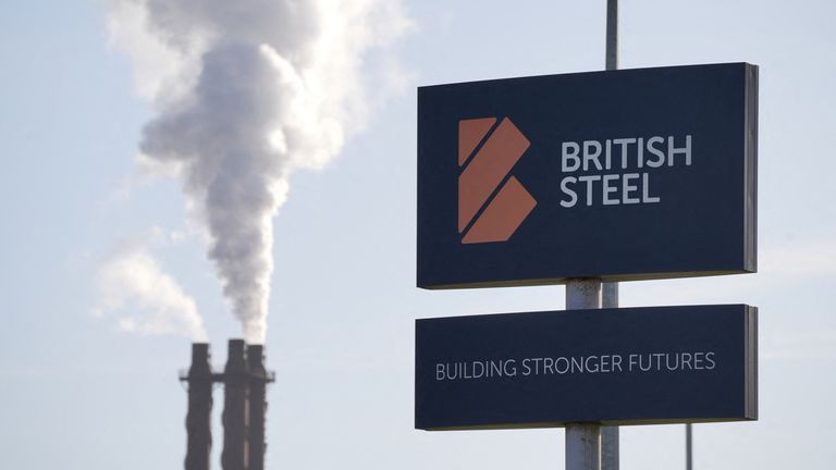 British Steel's Scunthorpe plant