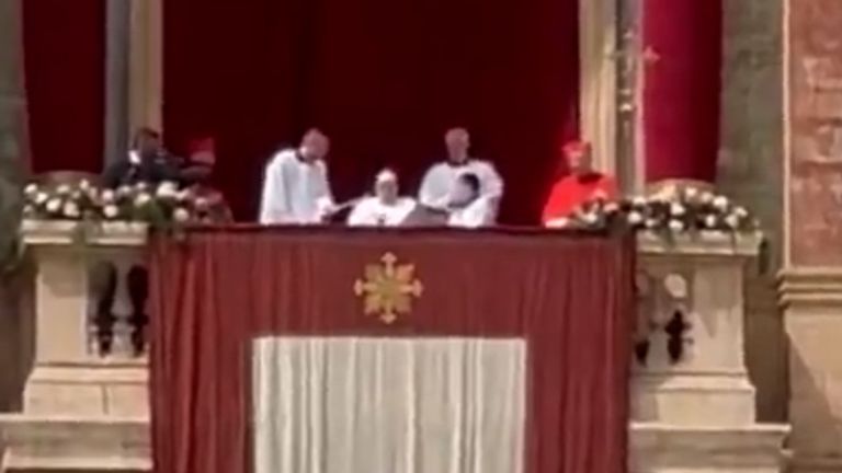 Pope Francis made his last public appearance at St Peter’s Square to give an Easter blessing the day before he died.