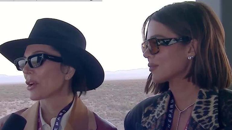 Kris Jenner at Blue Origin rocket launch