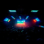 The screening of "Aggro Dr1ft" at Elsewhere in Brooklyn, New York.