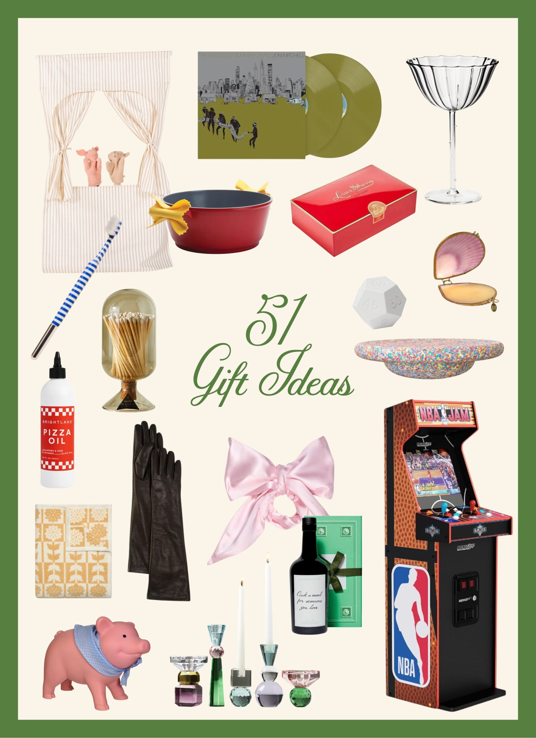 A mix of holiday gift ideas for guys, girlfriends, kids, and parents.
