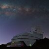 The Milky Way shines over the Vera C. Rubin Observatory in an image taken in October 2024.