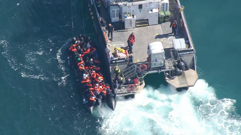 On Tuesday 15 April, 705 migrants crossed the Channel and came into Dover across 12 boats.