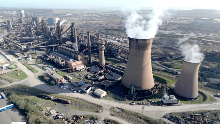 A general view shows British Steel's Scunthorpe plant.
Pic Reuters