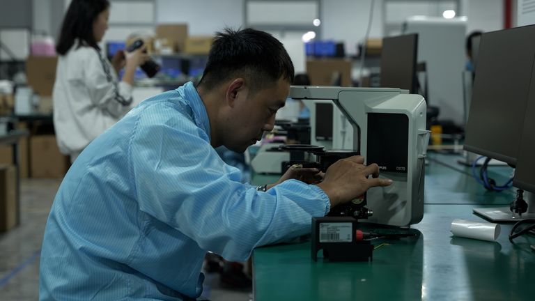 Inside the factory of Diagens, a Hangzhou-based firm using AI to speed up medical diagnostics
Stills from Helen-Ann Smith VT about city of Hangzhou, in Zhejiang province, dubbed “China’s Silicon Valley”