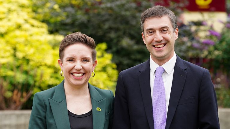 Green party co-leaders Carla Denyer and Adrian Ramsay.
File pic: PA