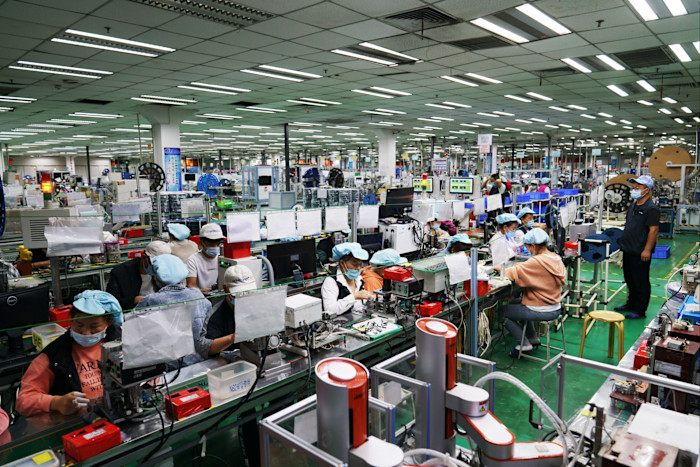 A Foxconn factory in Zhengzhou