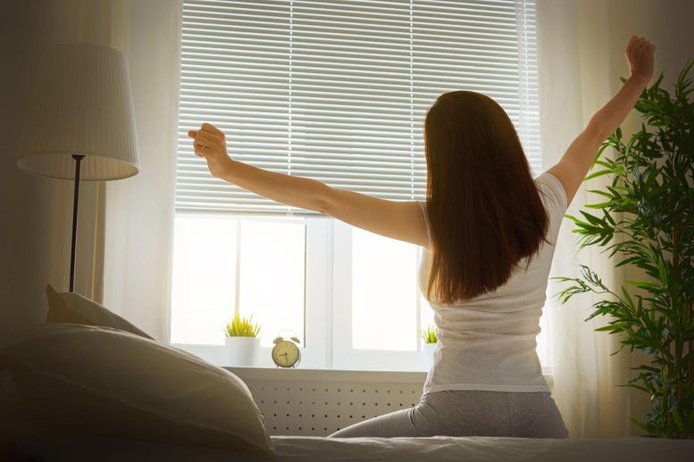 Woman Waking Up Morning