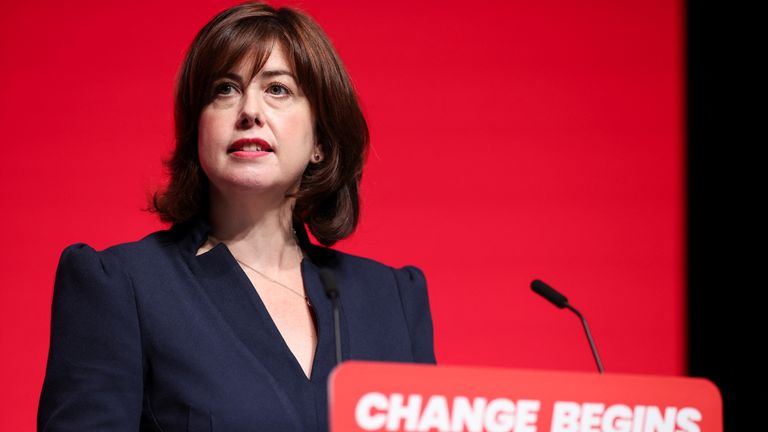 Phillipson's deputy leadership rival Lucy Powell. Pic: Reuters