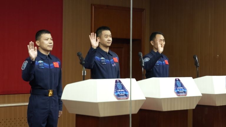 The three taikonauts