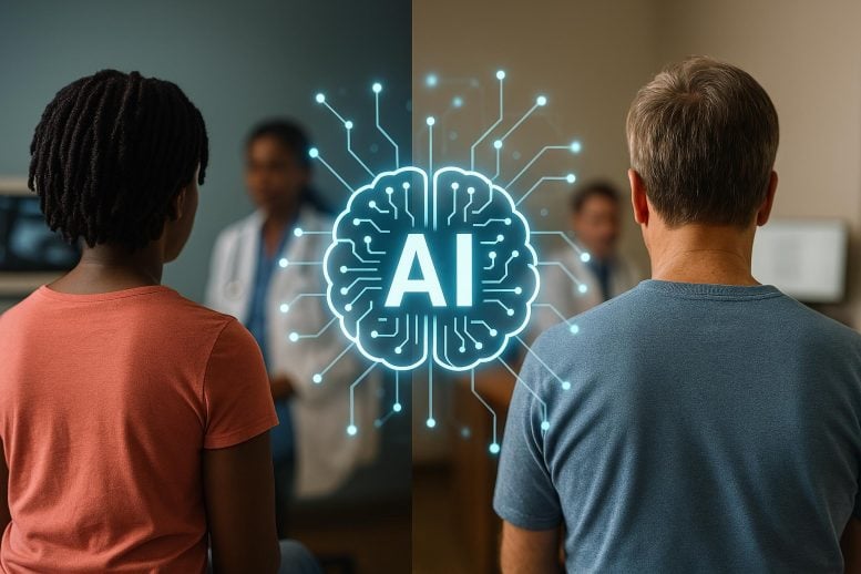 AI Medicine Demographics Art Concept