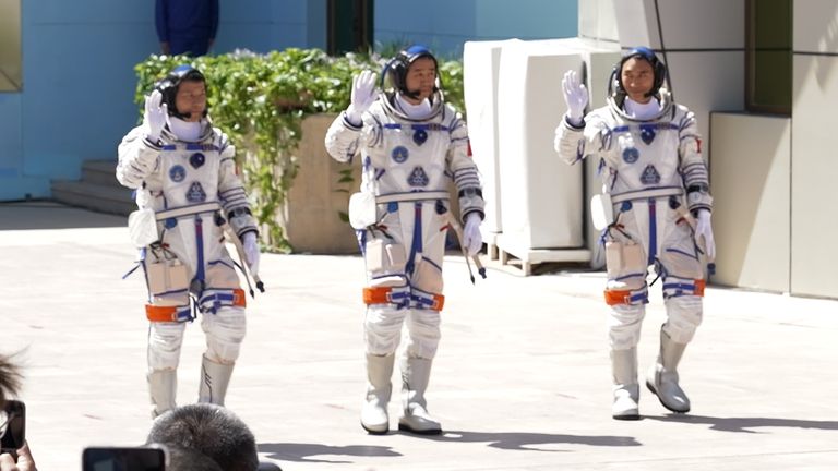 The three taikonauts