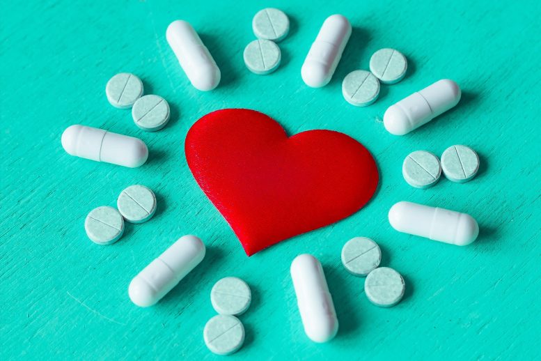 Cardiology Heart Pills Concept